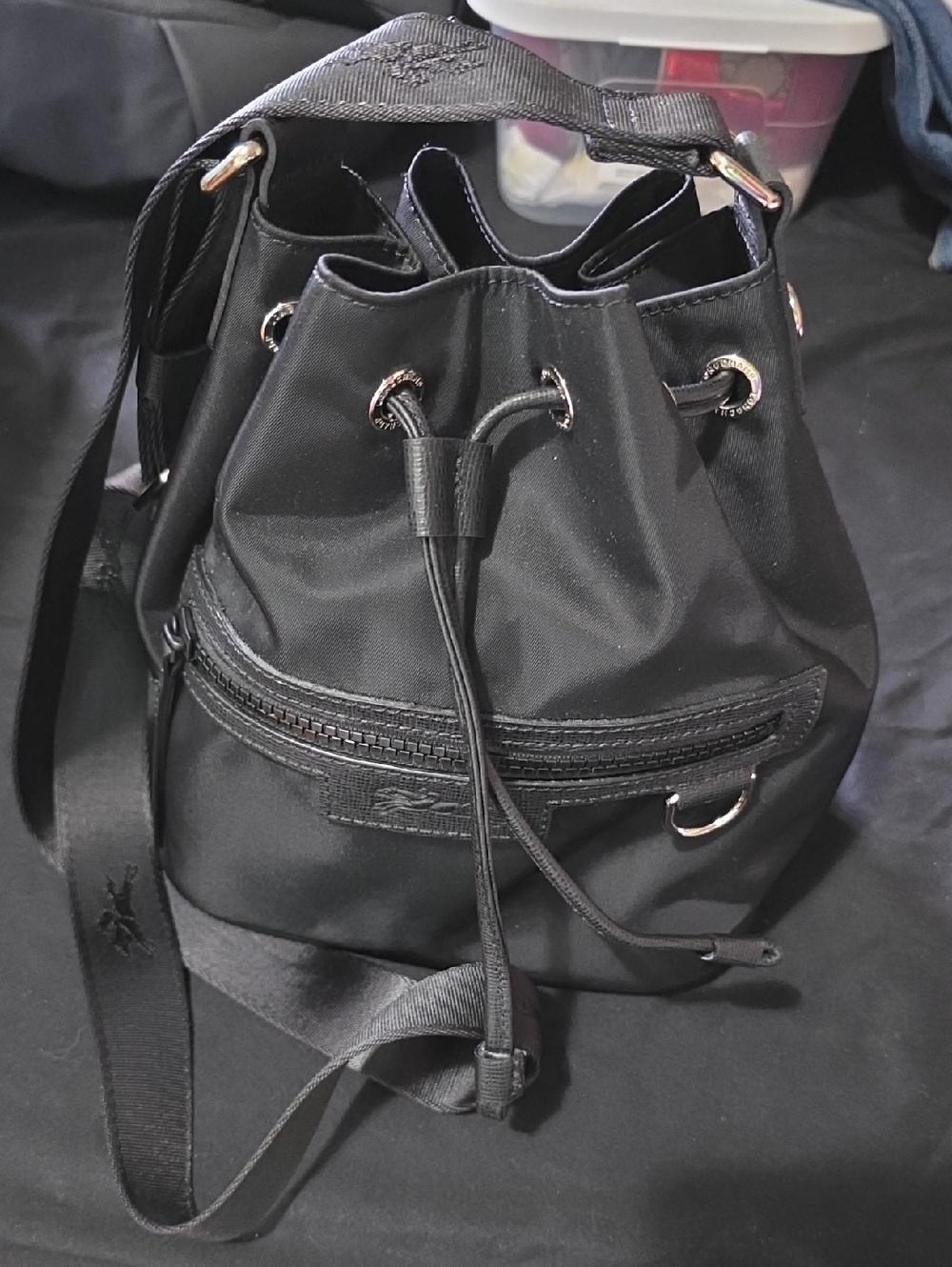 Longchamp Le Pliage Small Neoprene  Bucket Bag - Picture 2 of 4